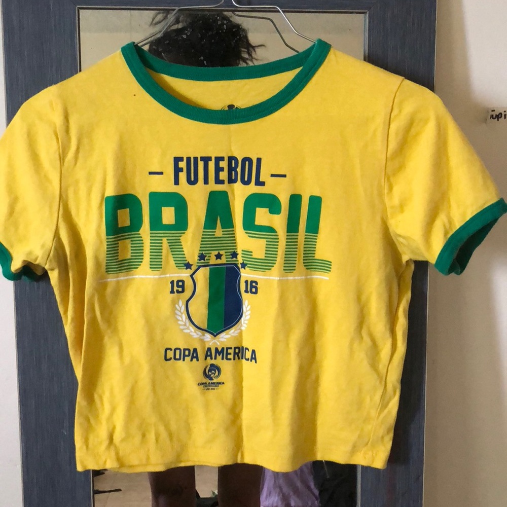 F21 Futebol Brasil cropped shirt